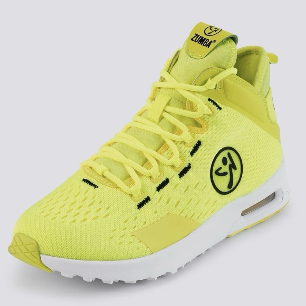 Zumba Fitness Air Funk Neon Yellow High Top NIB NWT (10)